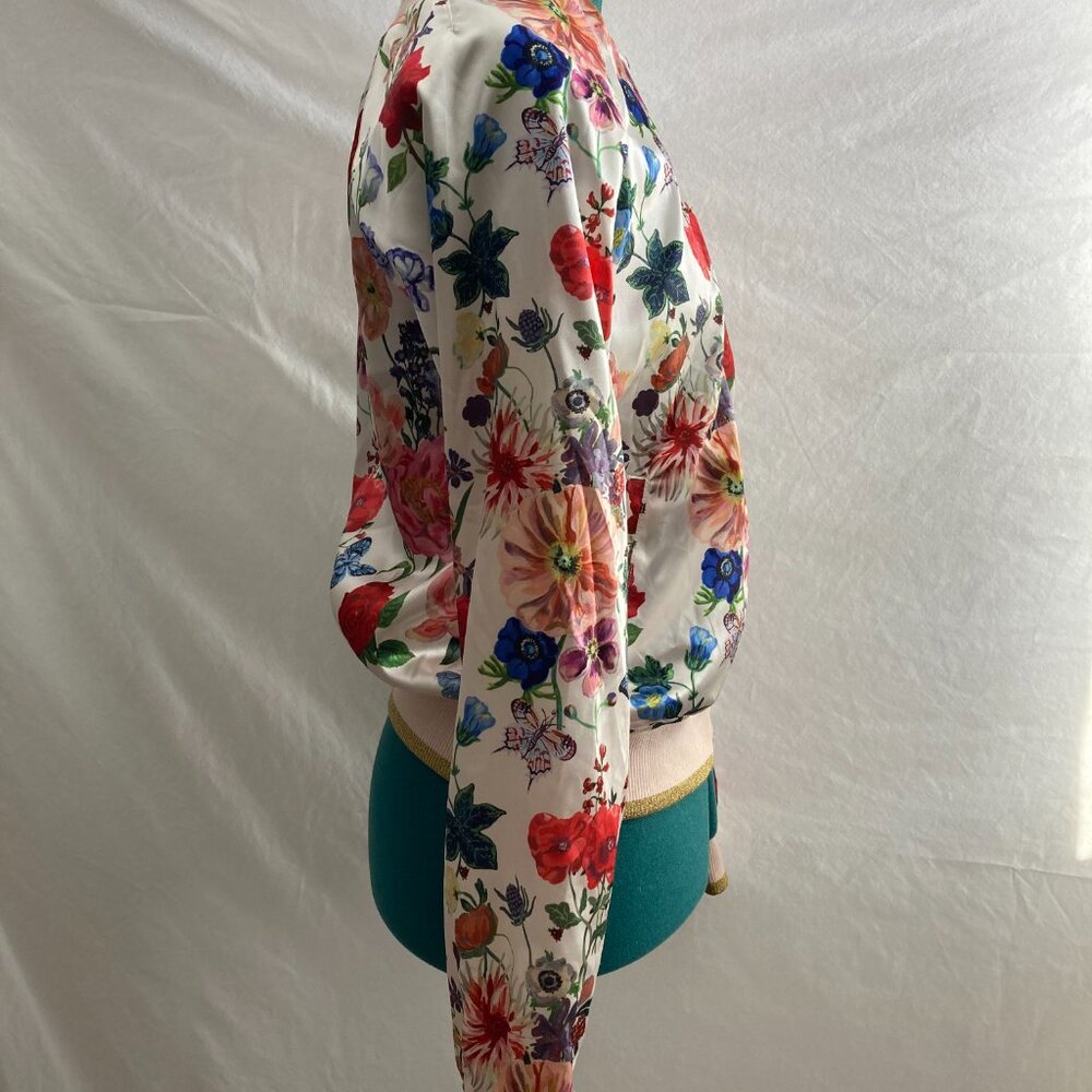 Girl's Nathalie Lete H&M floral bomber jacket Sz 14y+ - Picture 2 of 10